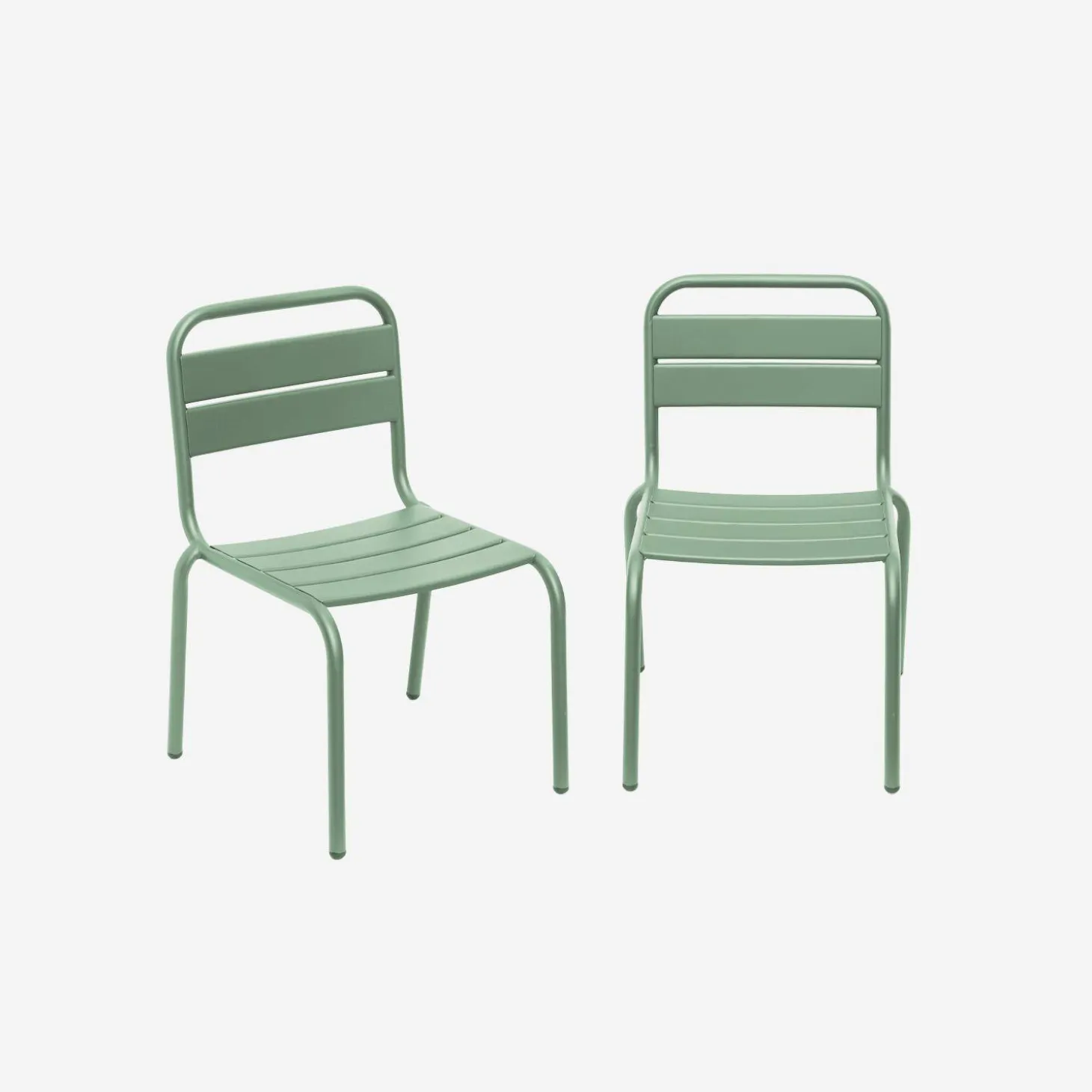 Pair of metal chairs for children