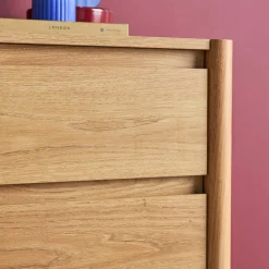 Pair of wood decor bedside table 2 drawers