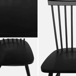 Pair of wooden dining chairs