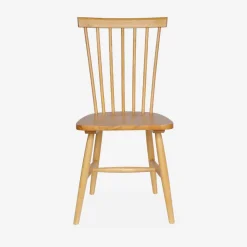 Pair of wooden dining chairs