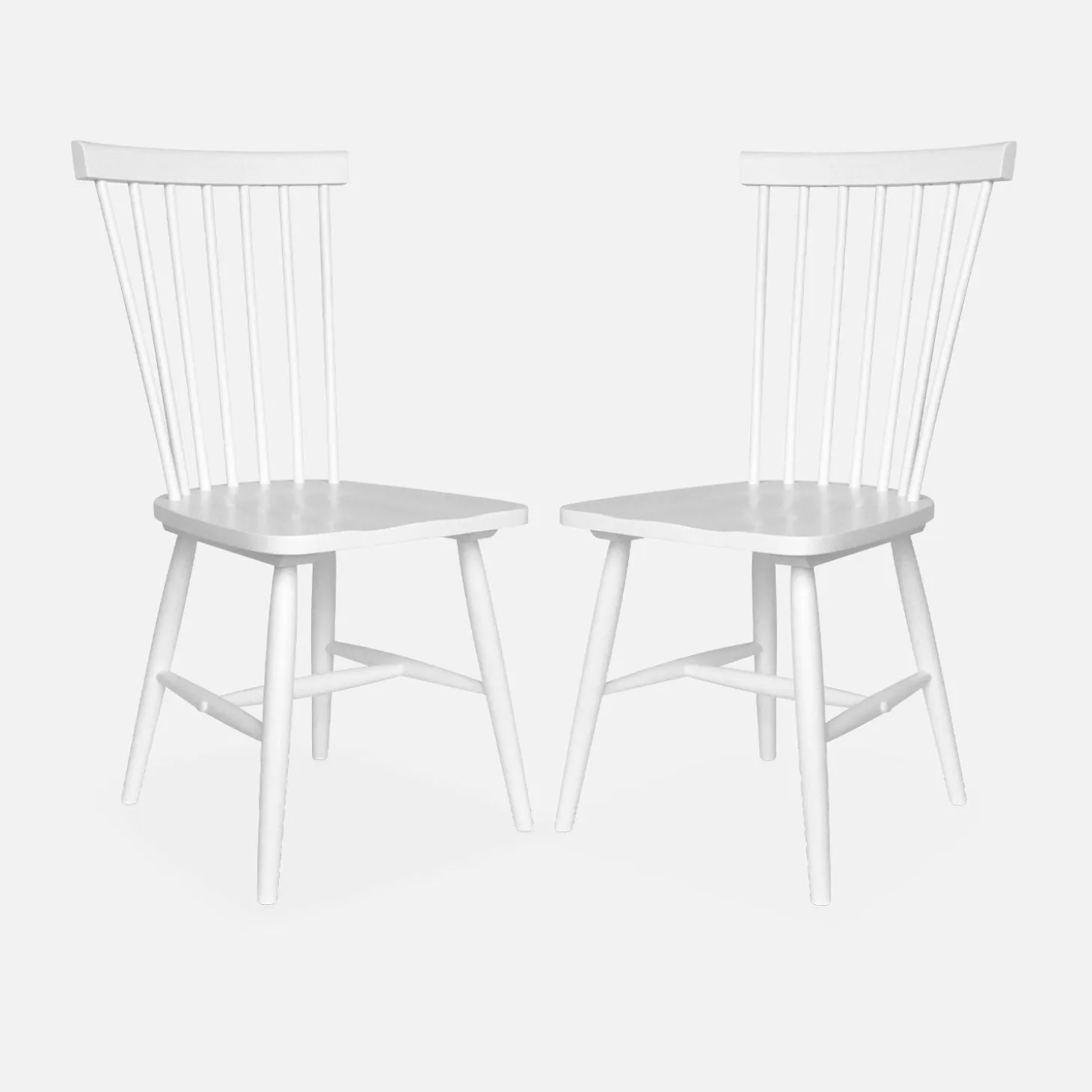 Pair of wooden dining chairs