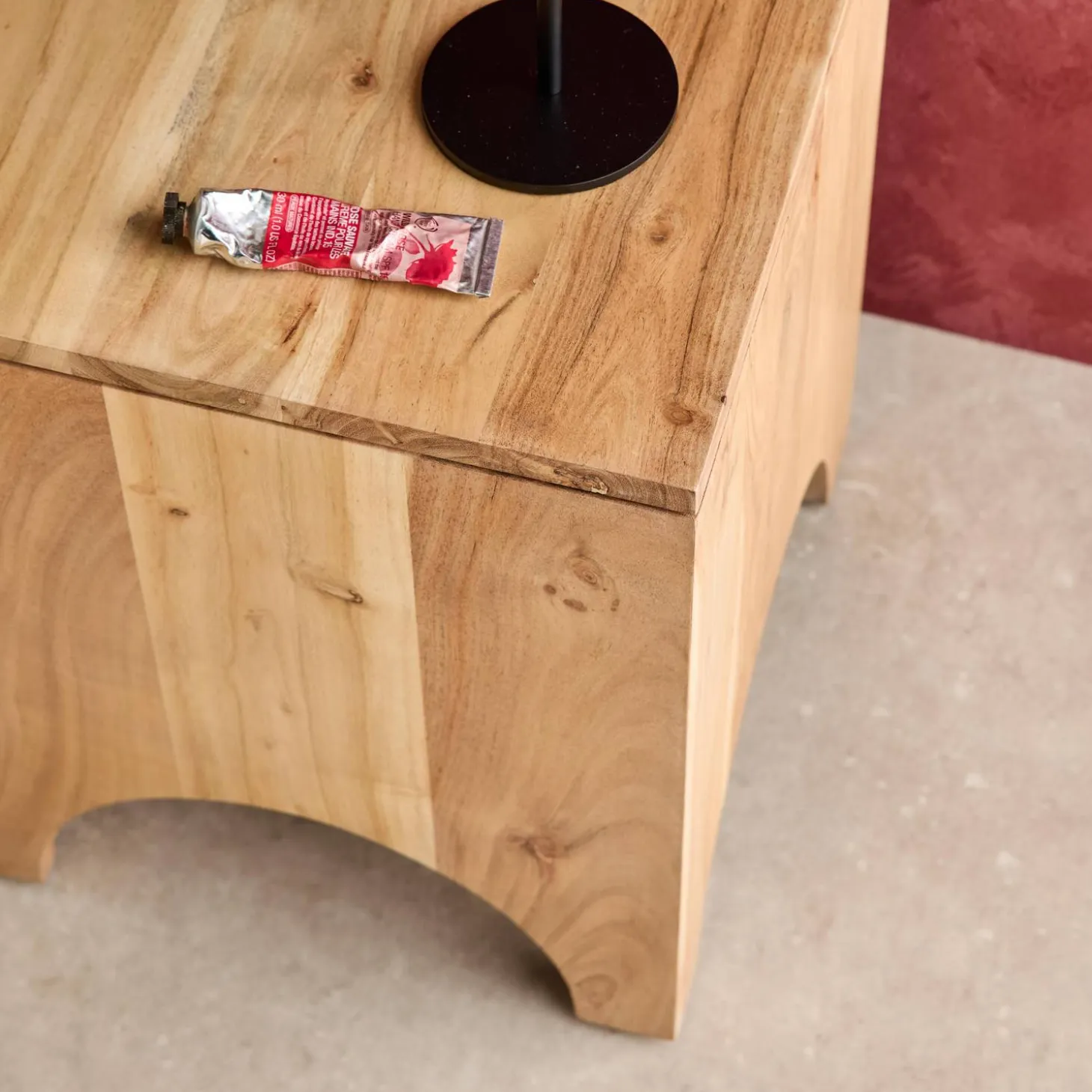 Pair of wooden side tables