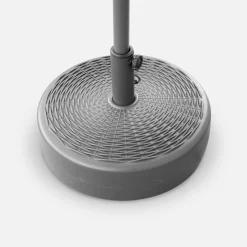 Plastic base for centre pole parasols