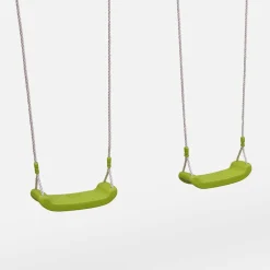 Playground swings, rope ladder