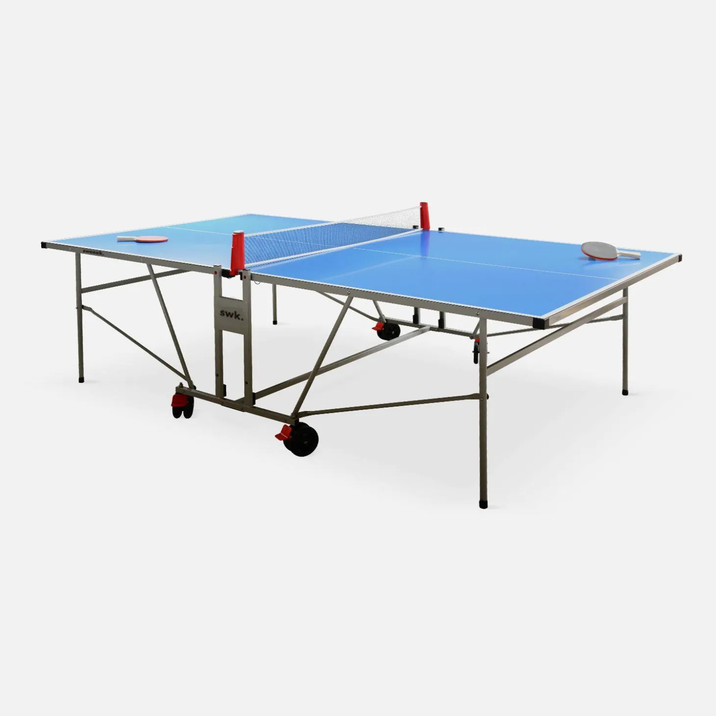 Premium outdoor table tennis table with 2 bats, 3 balls and protective cover