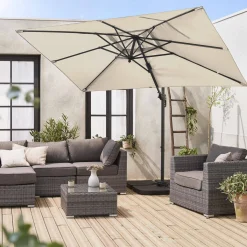 Rectangular cantilever parasol 2x3m