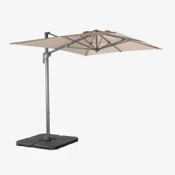 Rectangular cantilever parasol 2x3m + 4 ballast slabs 50x50cm