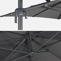 Rectangular cantilever parasol 2x3m