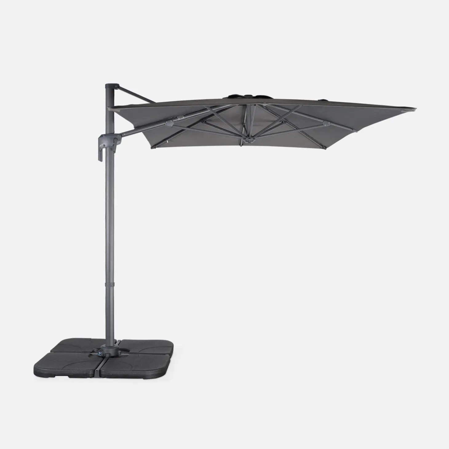 Rectangular cantilever parasol 2x3m