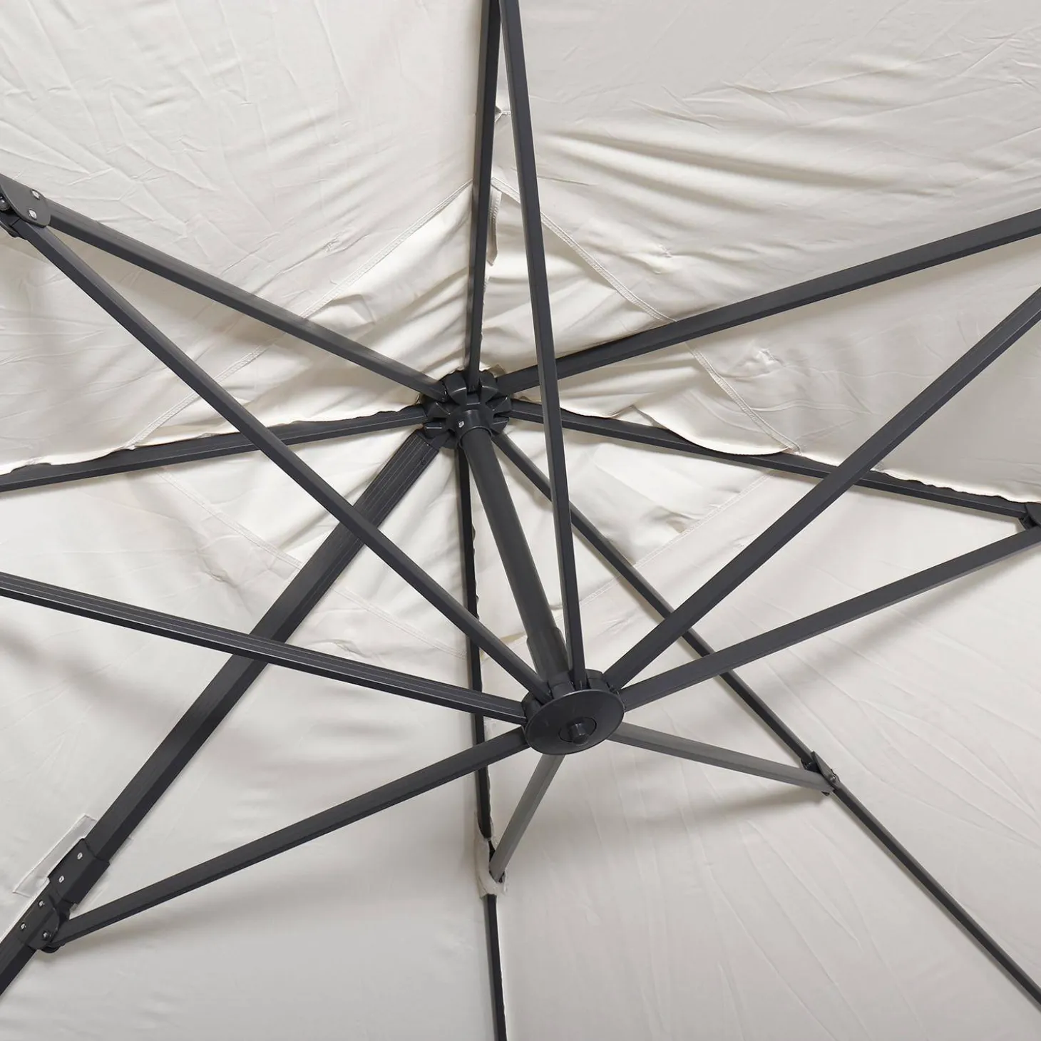 Rectangular cantilever parasol 3x4m + 50x50cm ballast slabs