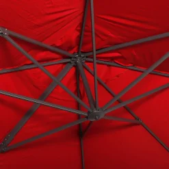 Rectangular cantilever parasol 3x4m + 50x50cm ballast slabs
