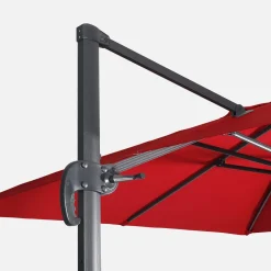 Rectangular cantilever parasol 3x4m + 50x50cm ballast slabs