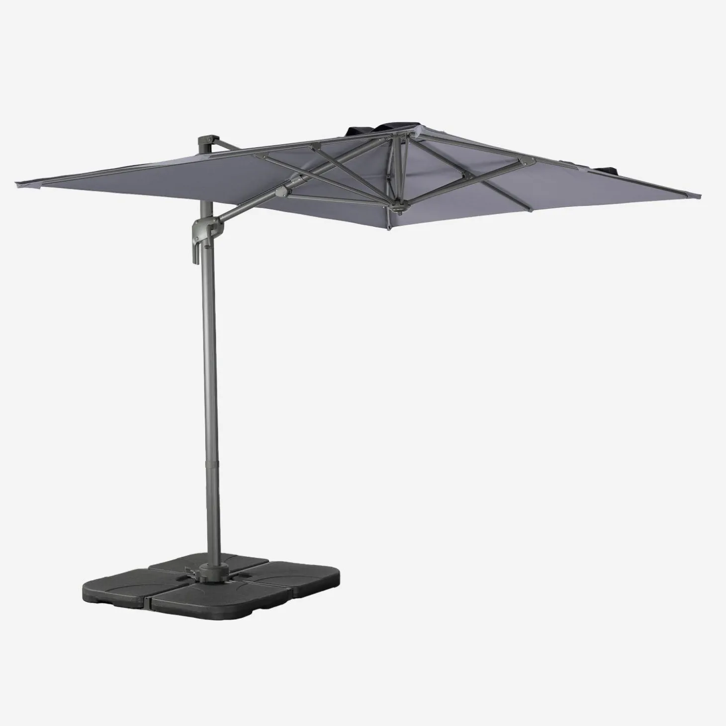 Rectangular cantilever parasol 2x3m + 4 ballast slabs 50x50cm