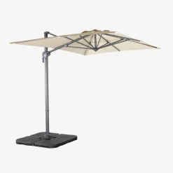 Rectangular cantilever parasol 2x3m + 4 ballast slabs 50x50cm