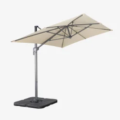 Rectangular cantilever parasol 2x3m + 4 ballast slabs 50x50cm