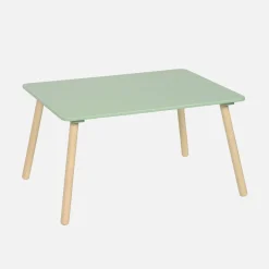 Rectangular children's table 4 chairs pine legs