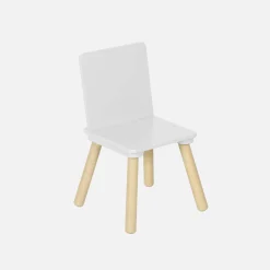 Rectangular children's table 4 chairs pine legs