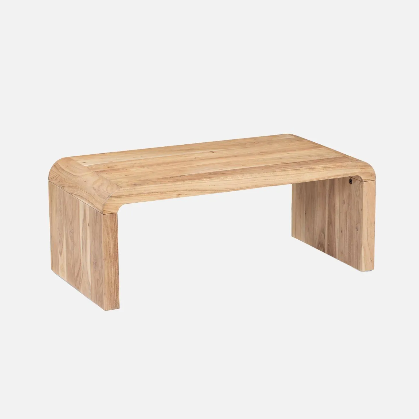 Rectangular coffee table solid acacia wood