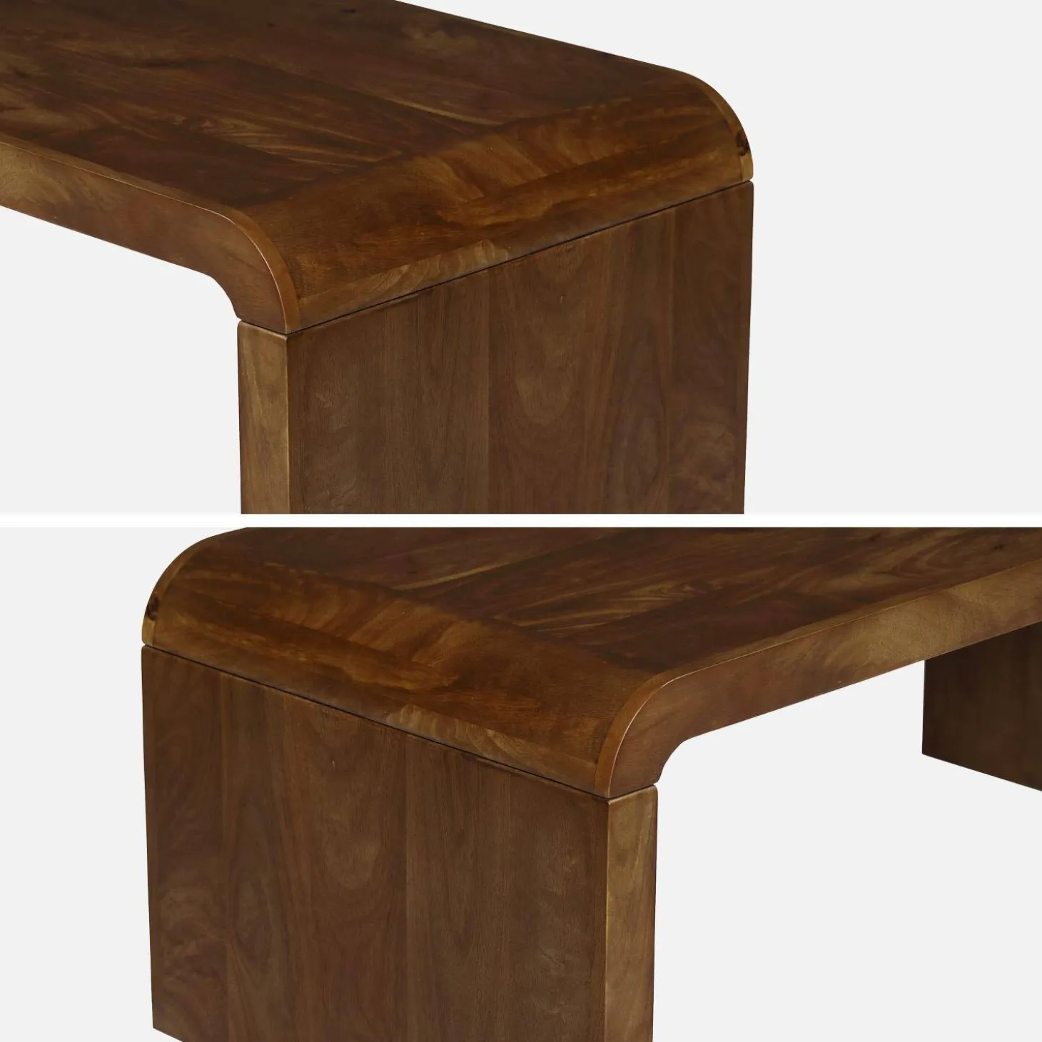 Rectangular coffee table solid acacia wood