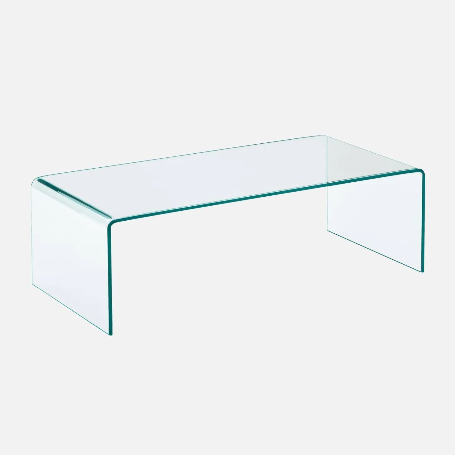 Rectangular coffee table tempered glass