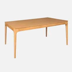 Rectangular dining table rubberwood and ash veneer 8 seats