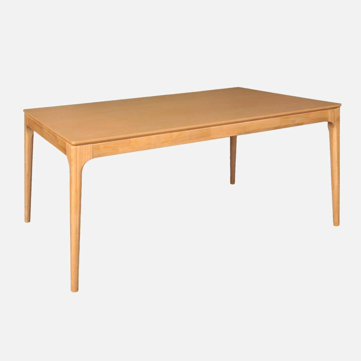 Rectangular dining table rubberwood and ash veneer 8 seats
