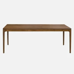 Rectangular dining table rubberwood and ash veneer 8 seats