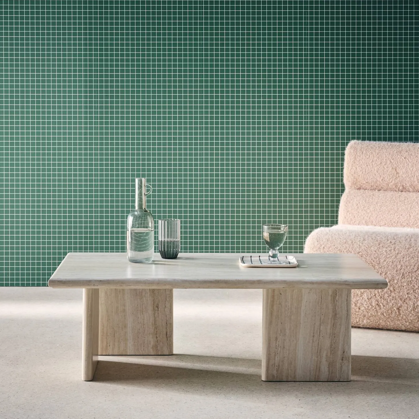 Rectangular MDF coffee table