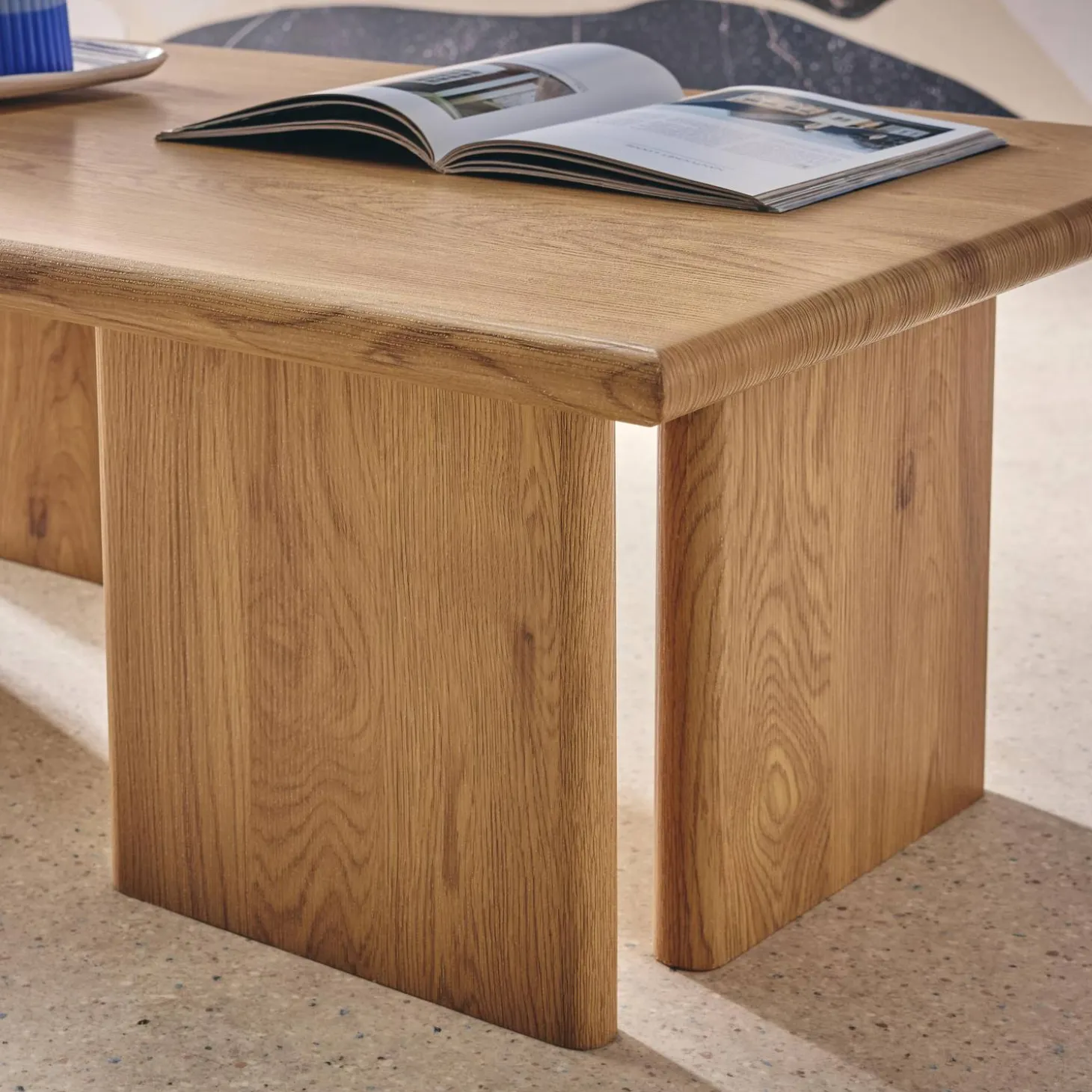 Rectangular MDF coffee table