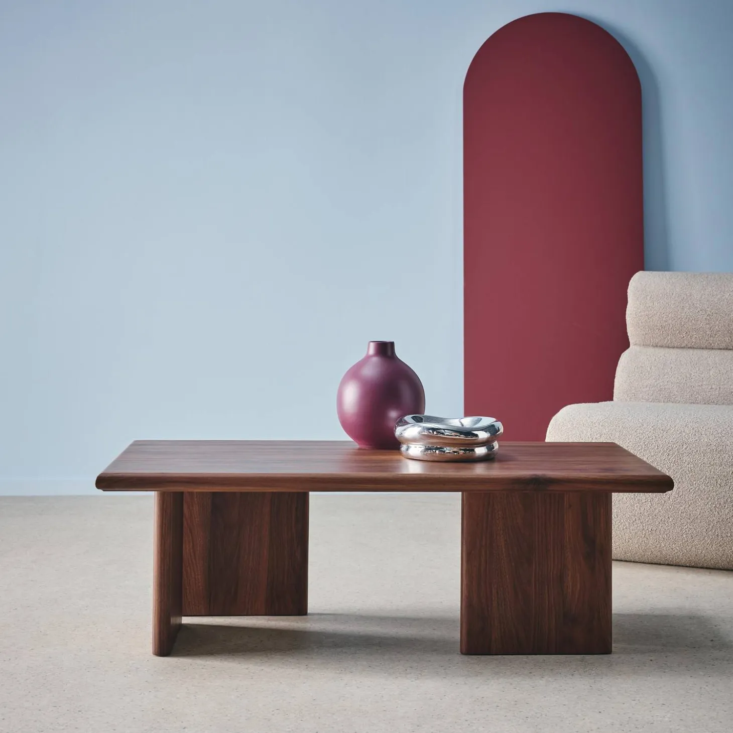 Rectangular MDF coffee table
