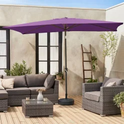 Rectangular parasol 2x3m with central pole