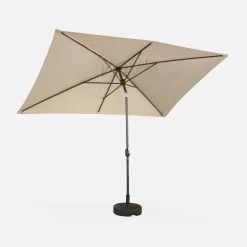 Rectangular parasol 2x3m with central pole