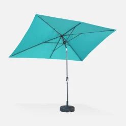 Rectangular parasol 2x3m with central pole