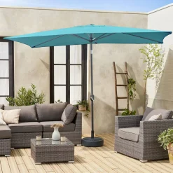 Rectangular parasol 2x3m with central pole