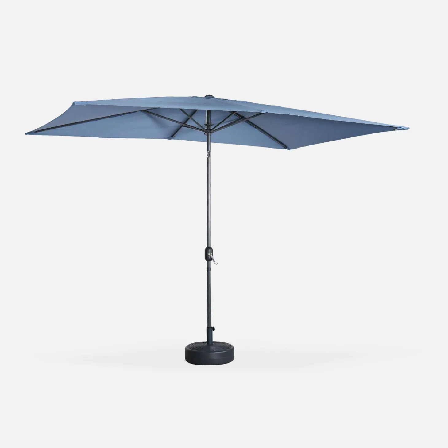 Rectangular parasol 2x3m with central pole