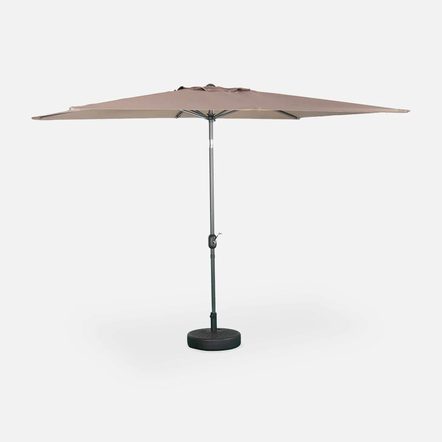 Rectangular parasol 2x3m with central pole