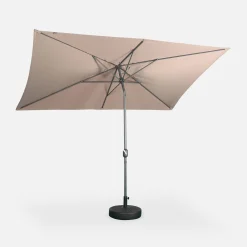 Rectangular parasol 2x3m with central pole