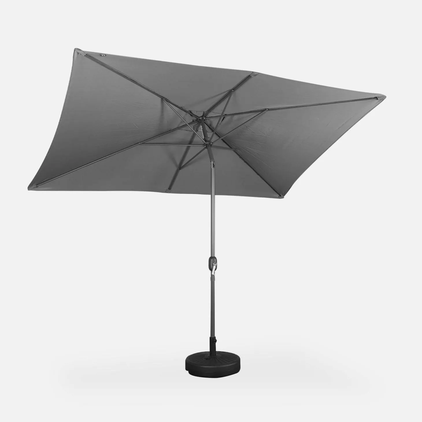 Rectangular parasol 2x3m with central pole