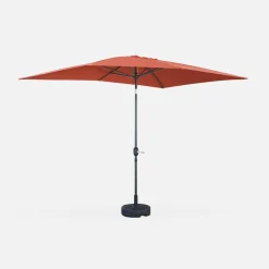Rectangular parasol 2x3m with central pole