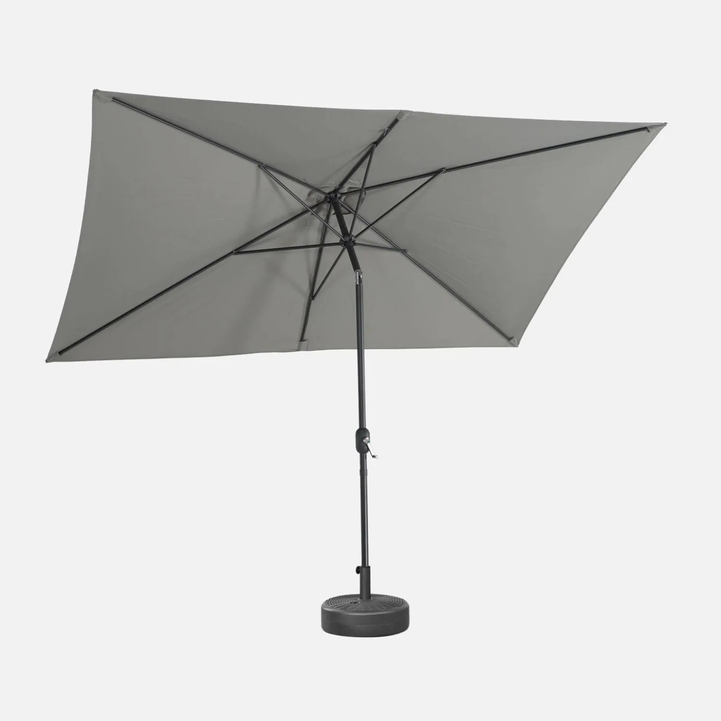 Rectangular parasol 2x3m with central pole