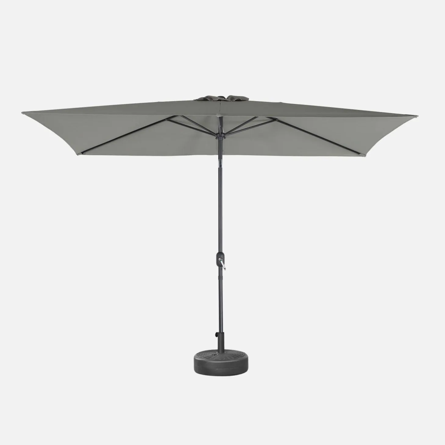 Rectangular parasol 2x3m with central pole