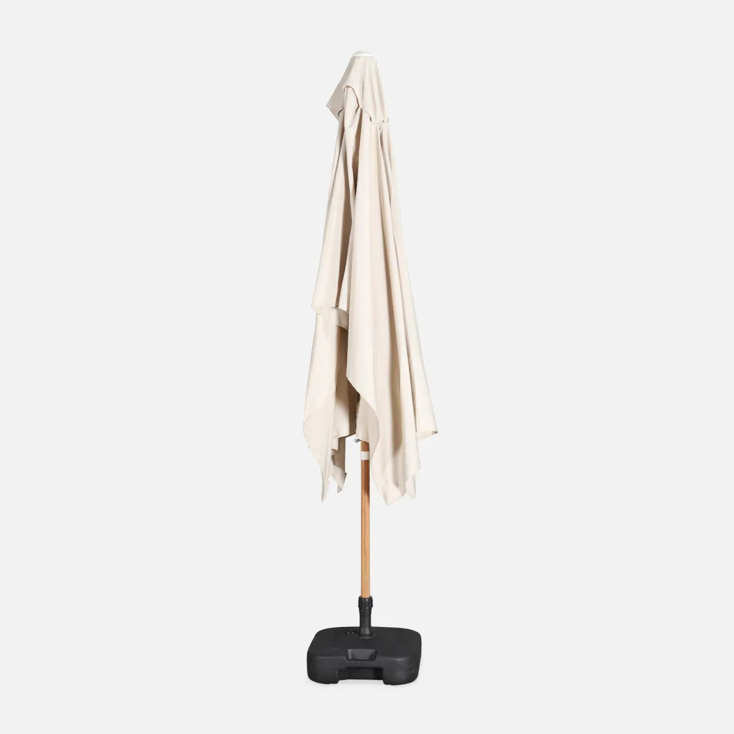Rectangular parasol 2x3m with central pole