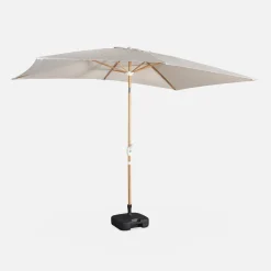 Rectangular parasol 2x3m with central pole