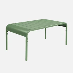 Rectangular steel garden coffee table