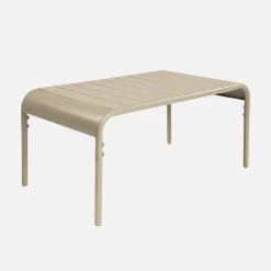 Rectangular steel garden coffee table