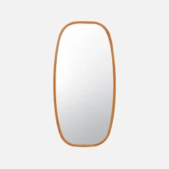 Rectangular wooden mirror