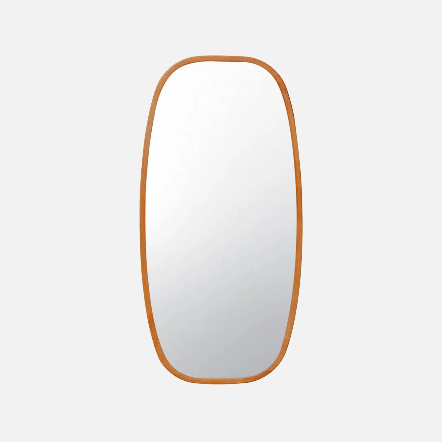 Rectangular wooden mirror