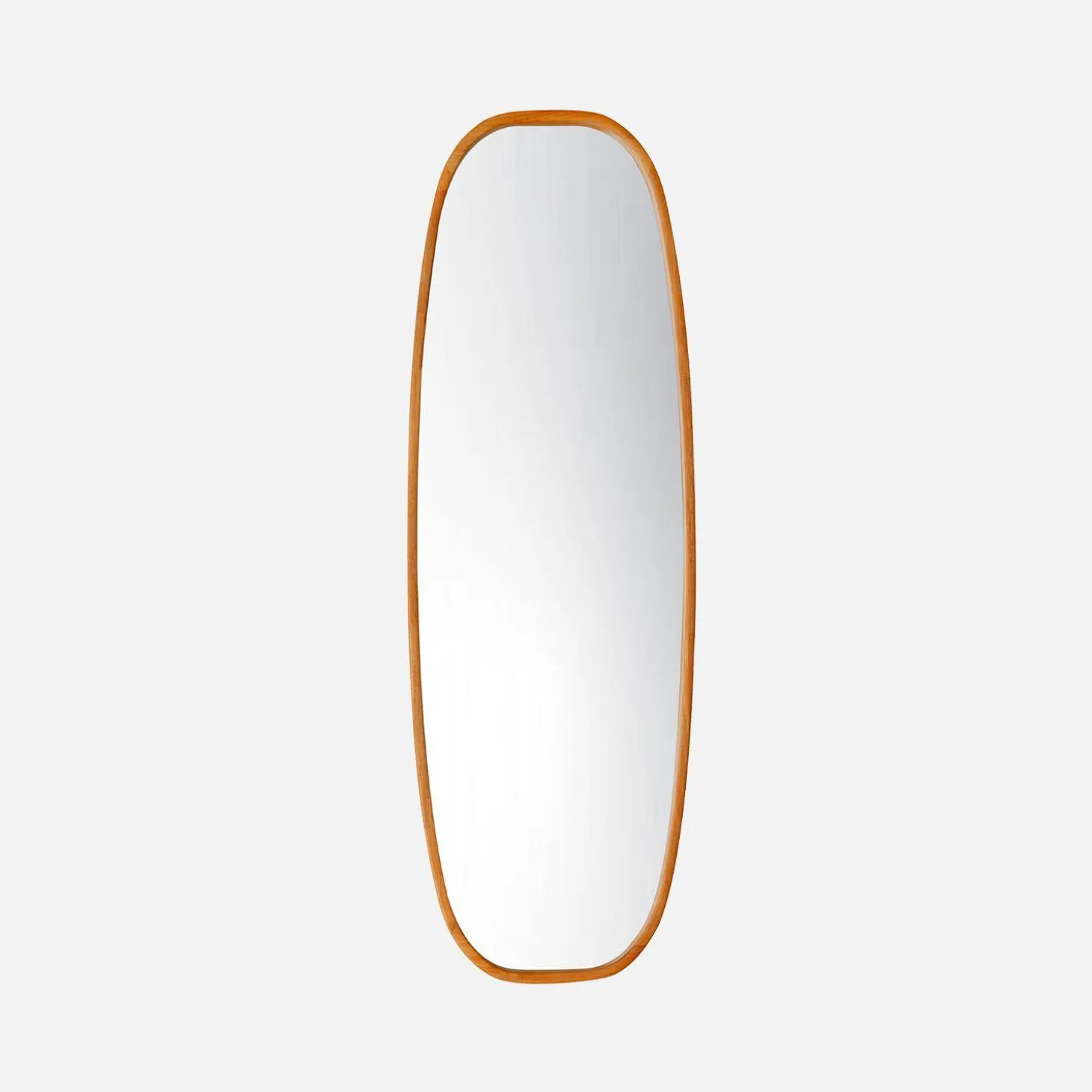 Rectangular wooden mirror