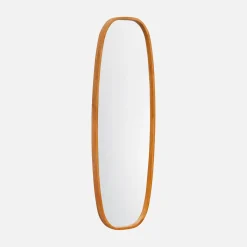 Rectangular wooden mirror