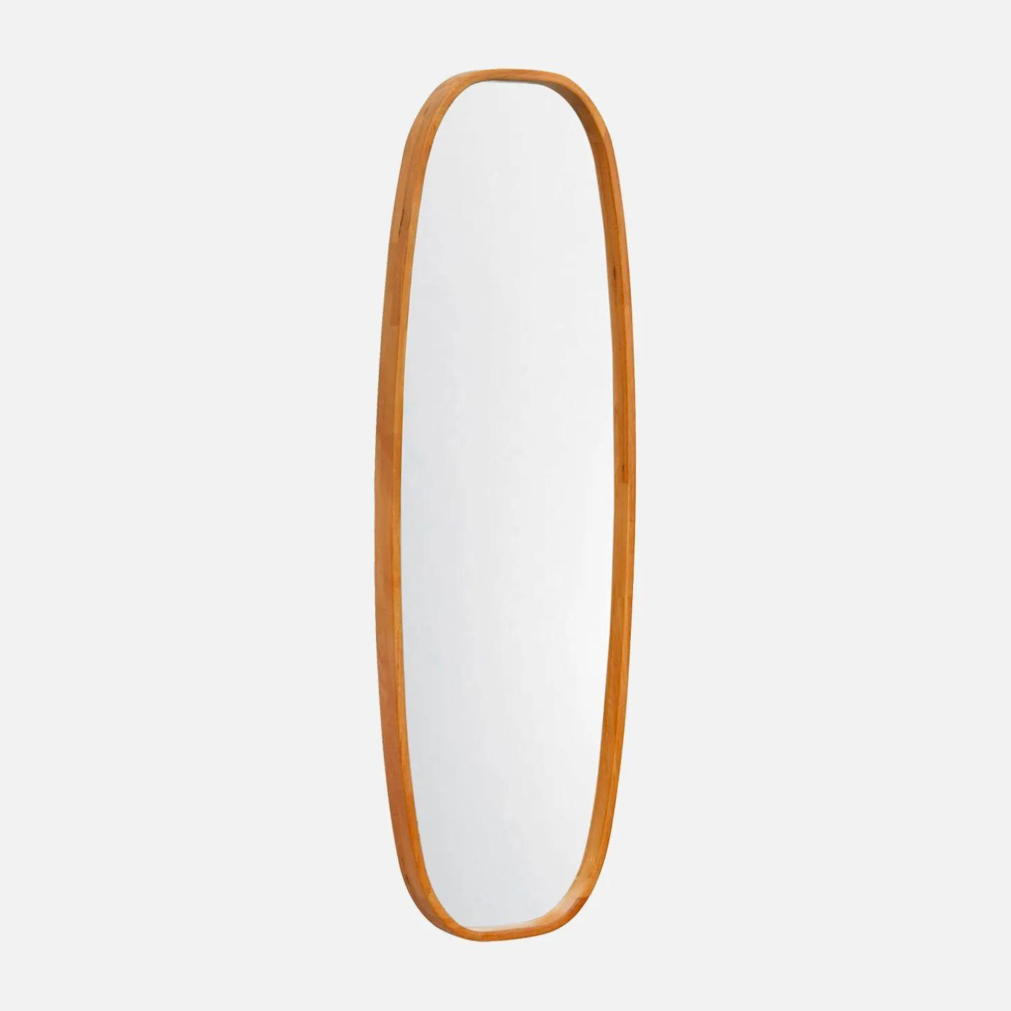 Rectangular wooden mirror